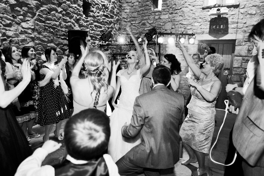 documentary wedding photographer dancing