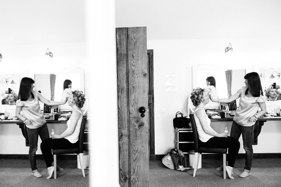 Heaton house farm bridal preperations