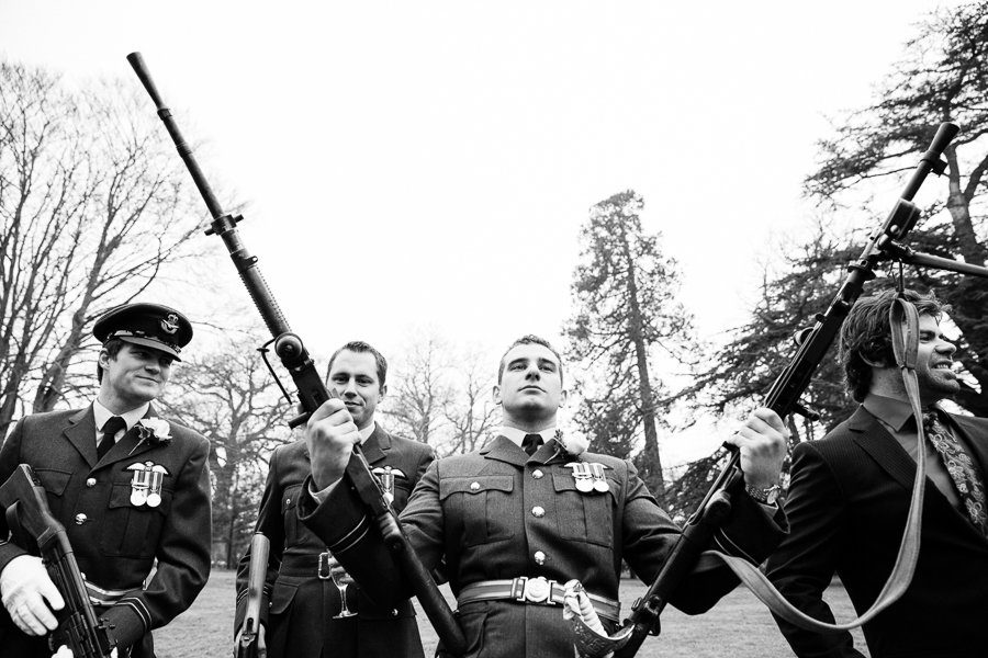 guns wedding