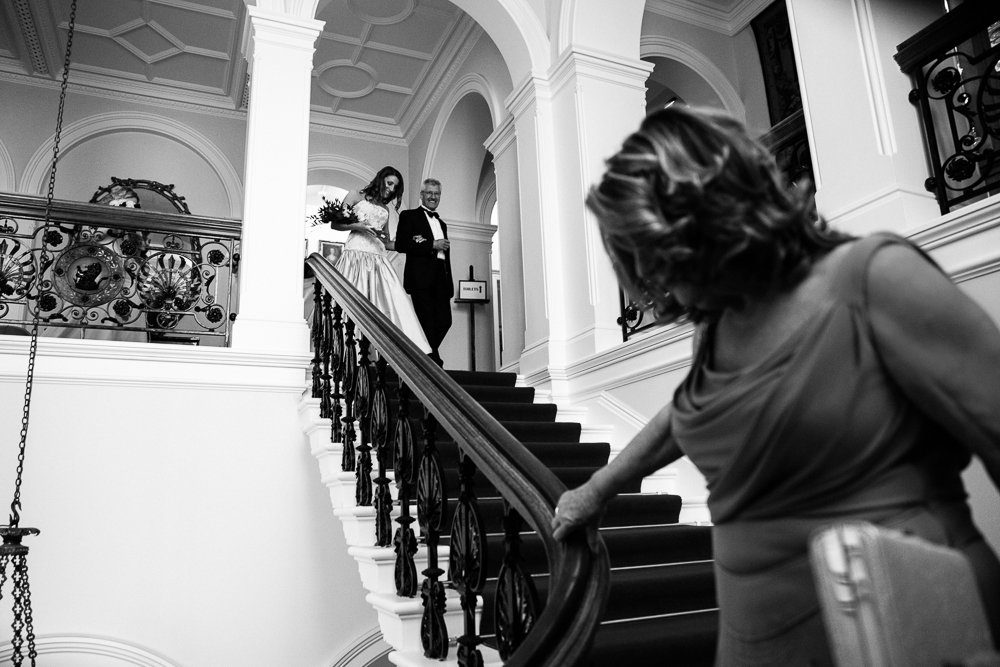 staircase capesthorne hall wedding