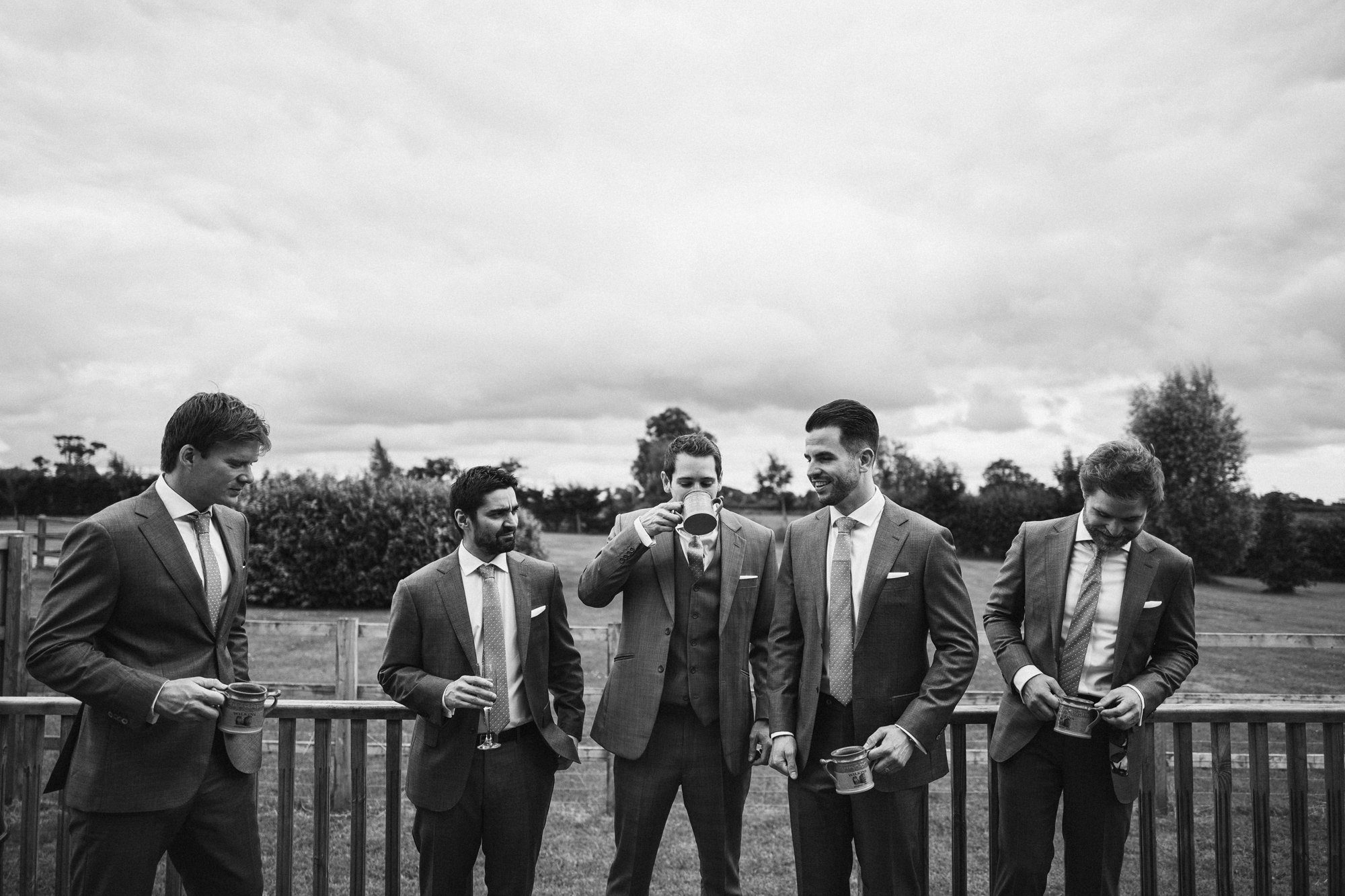groom wedding preperation