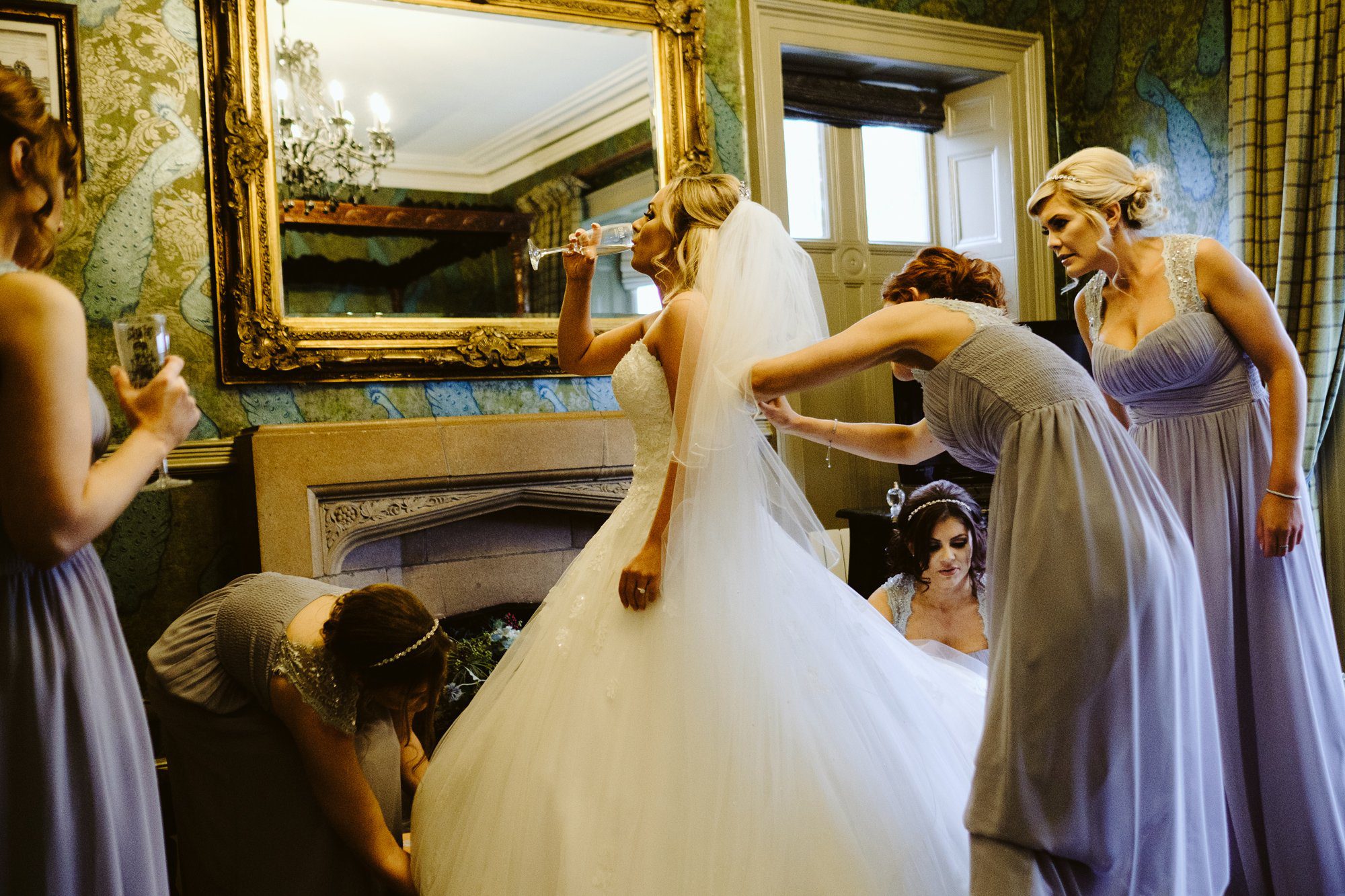 getting ready at mitton hall