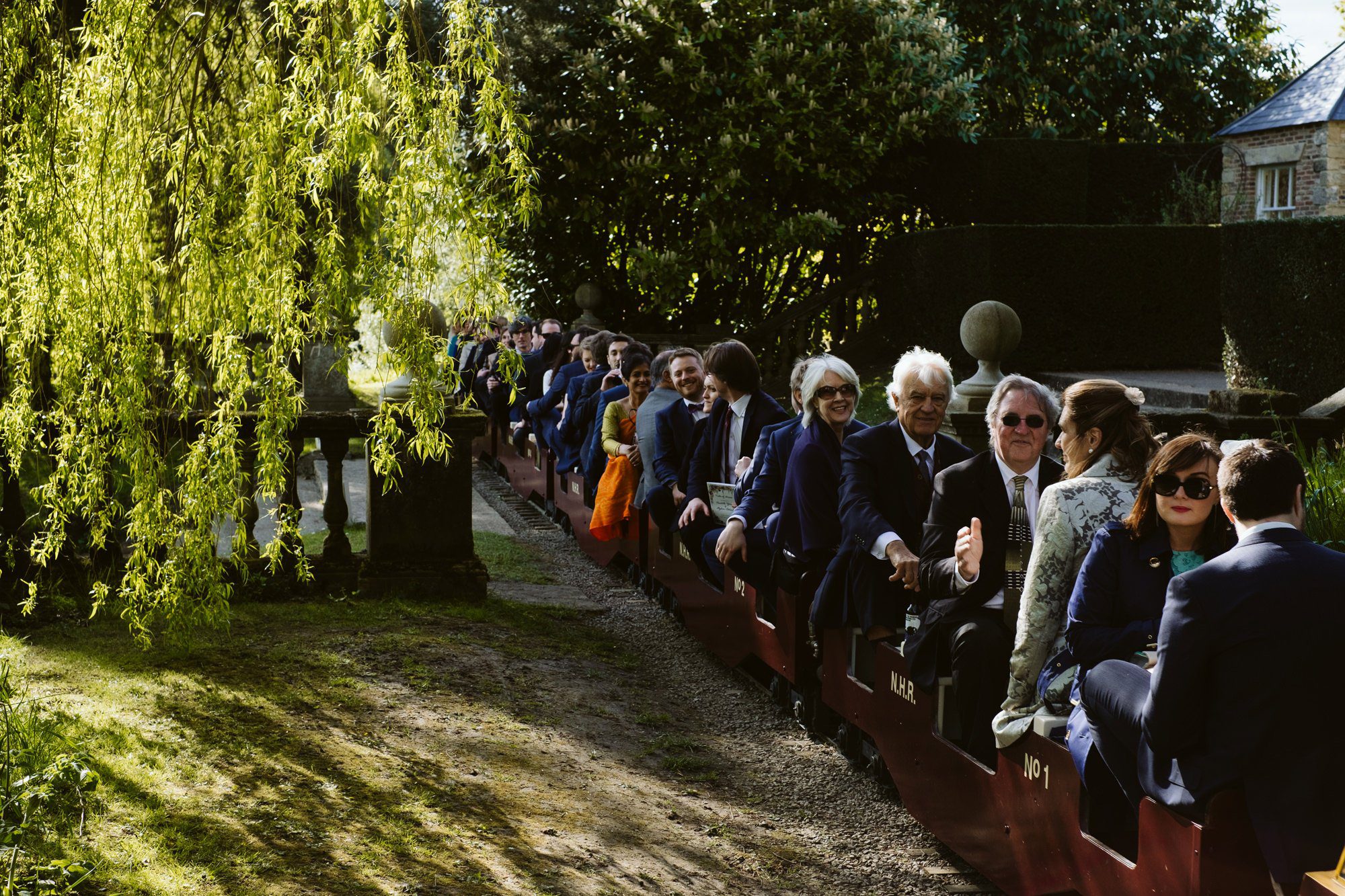 wedding train newby hall