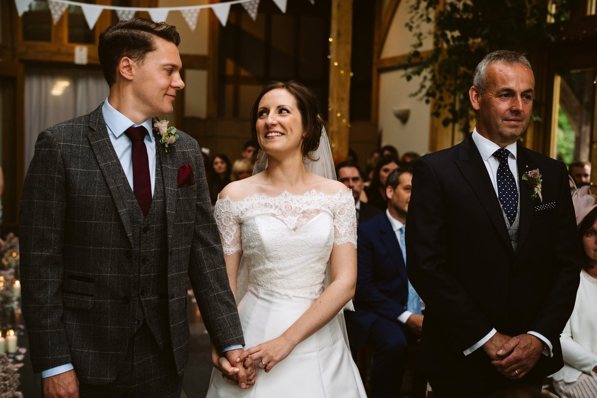 wedding ceremony oak tree of peover