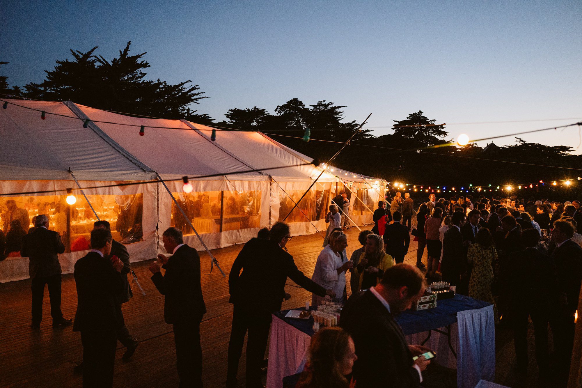 tent beach wedding