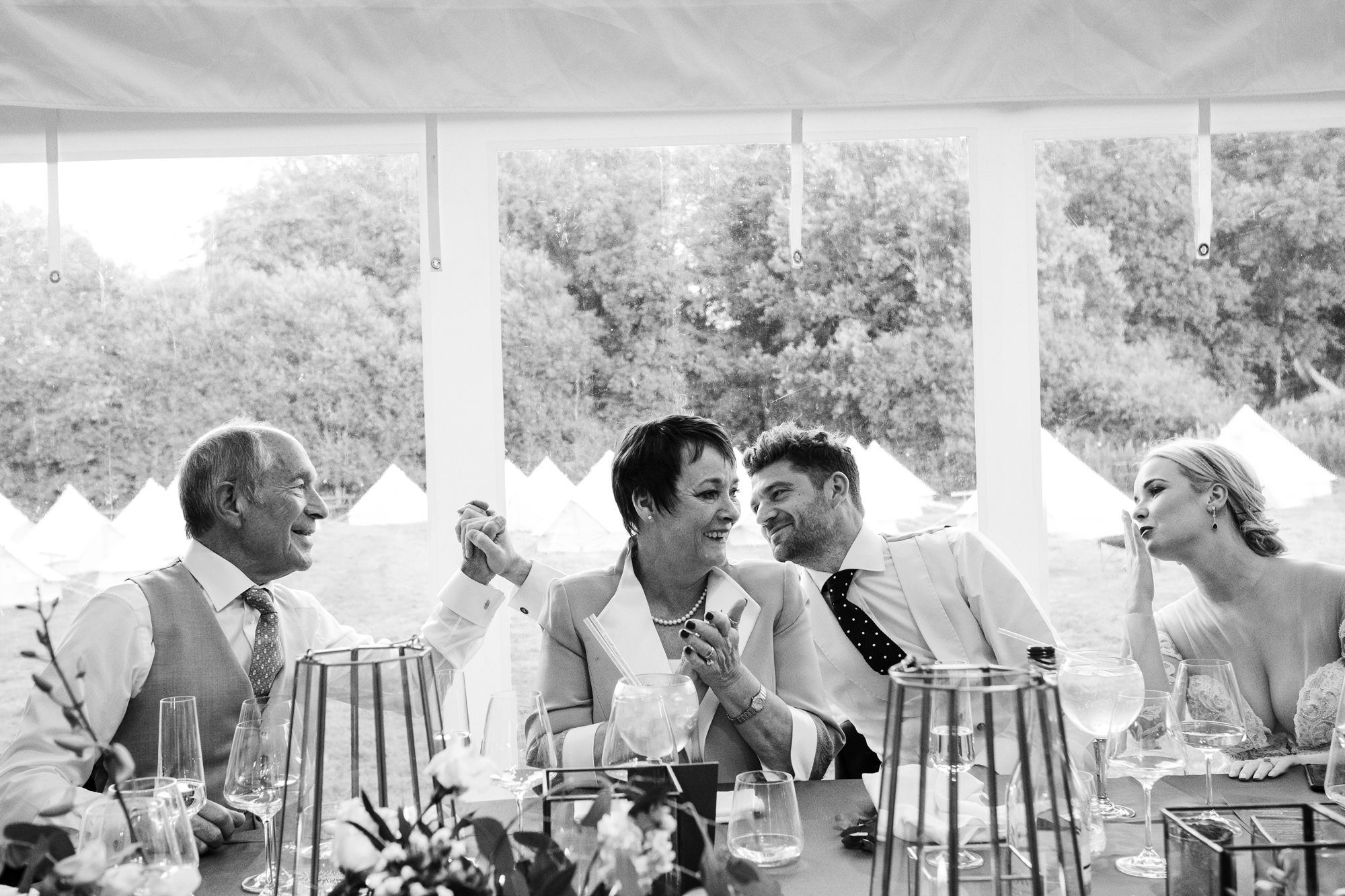 home marquee wedding photography