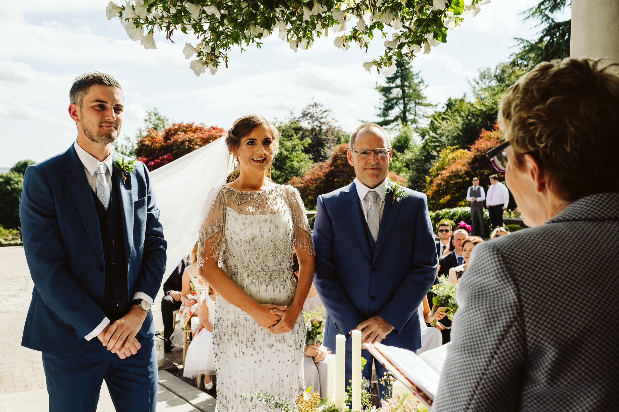 outdoor ceremony eaves hall