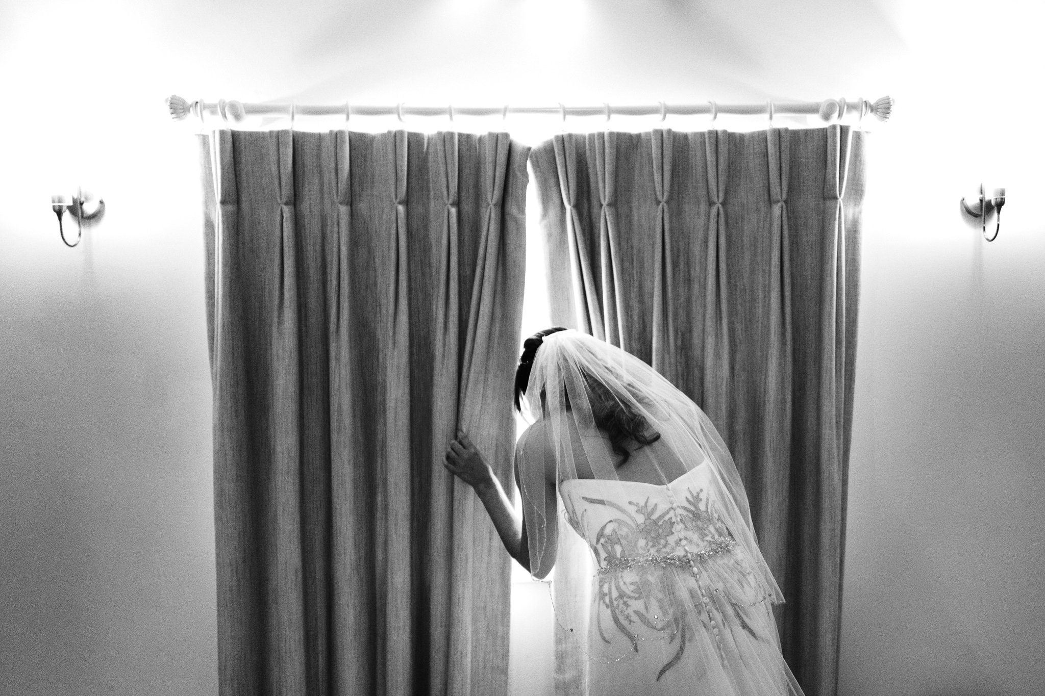 getting ready for wedding