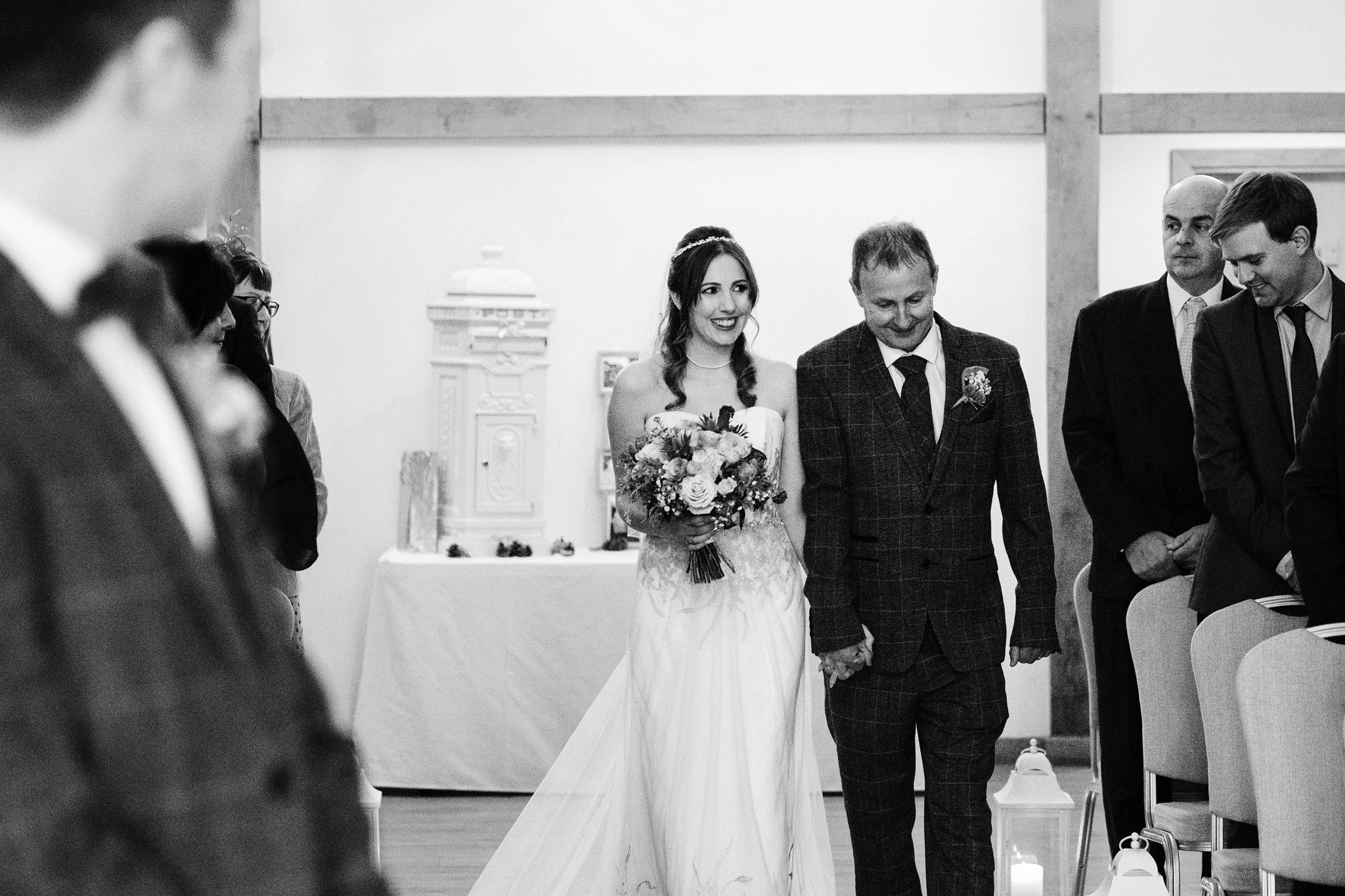winter ceremony sandhole oak barn