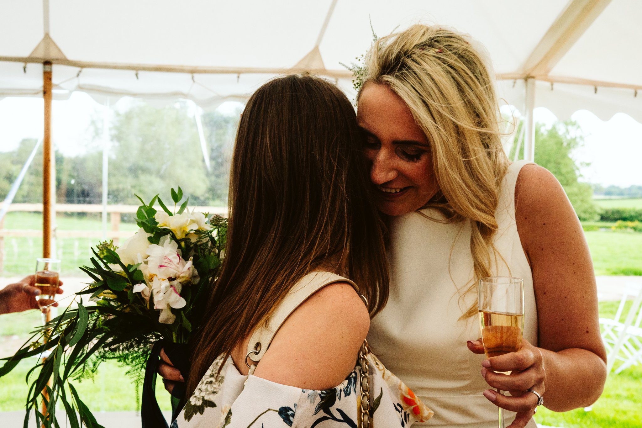 home marquee wedding photos