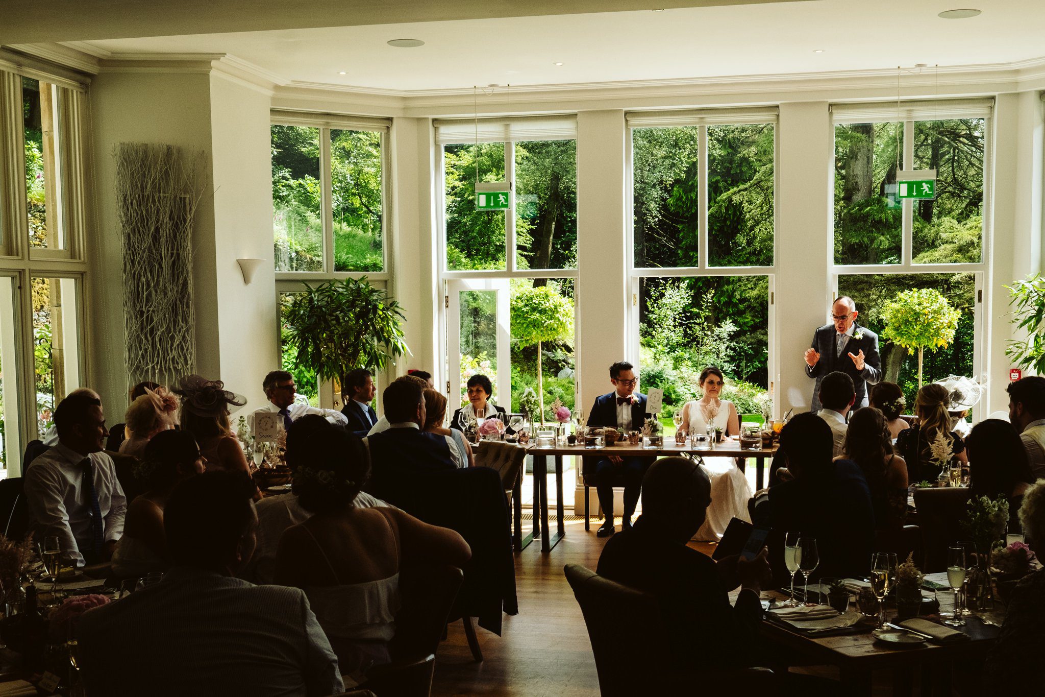 Forest Side Wedding meal