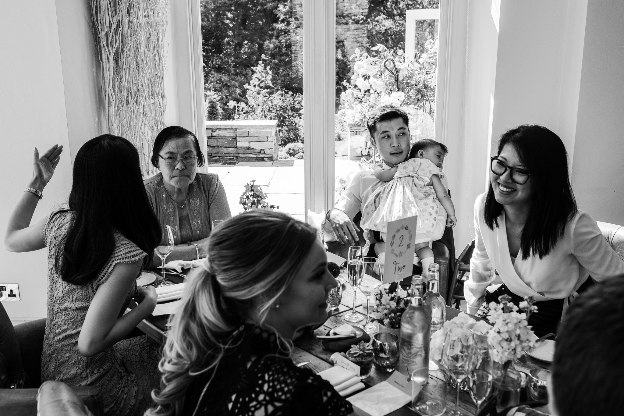 Forest Side Wedding reception
