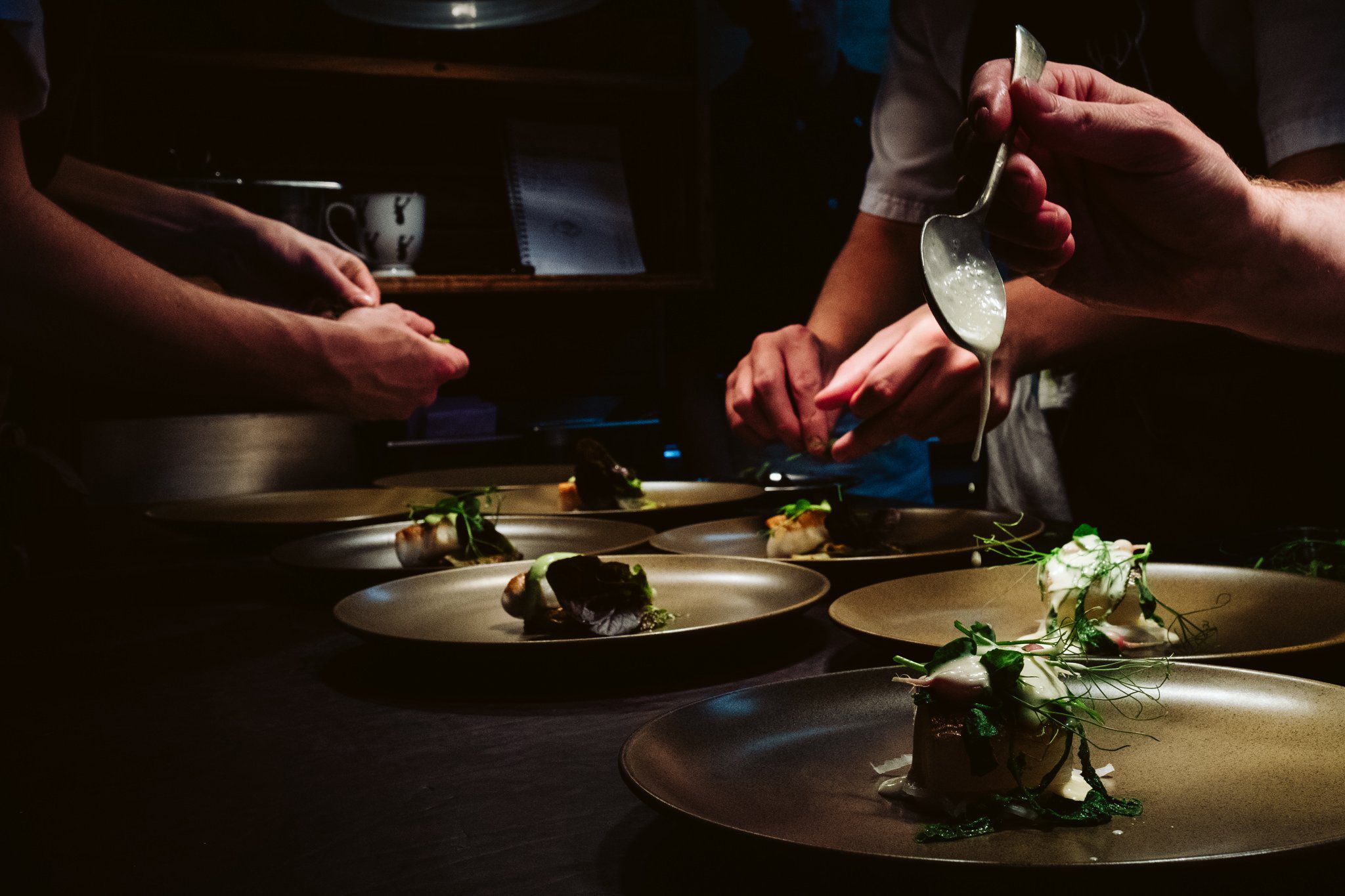 Forest Side Wedding food