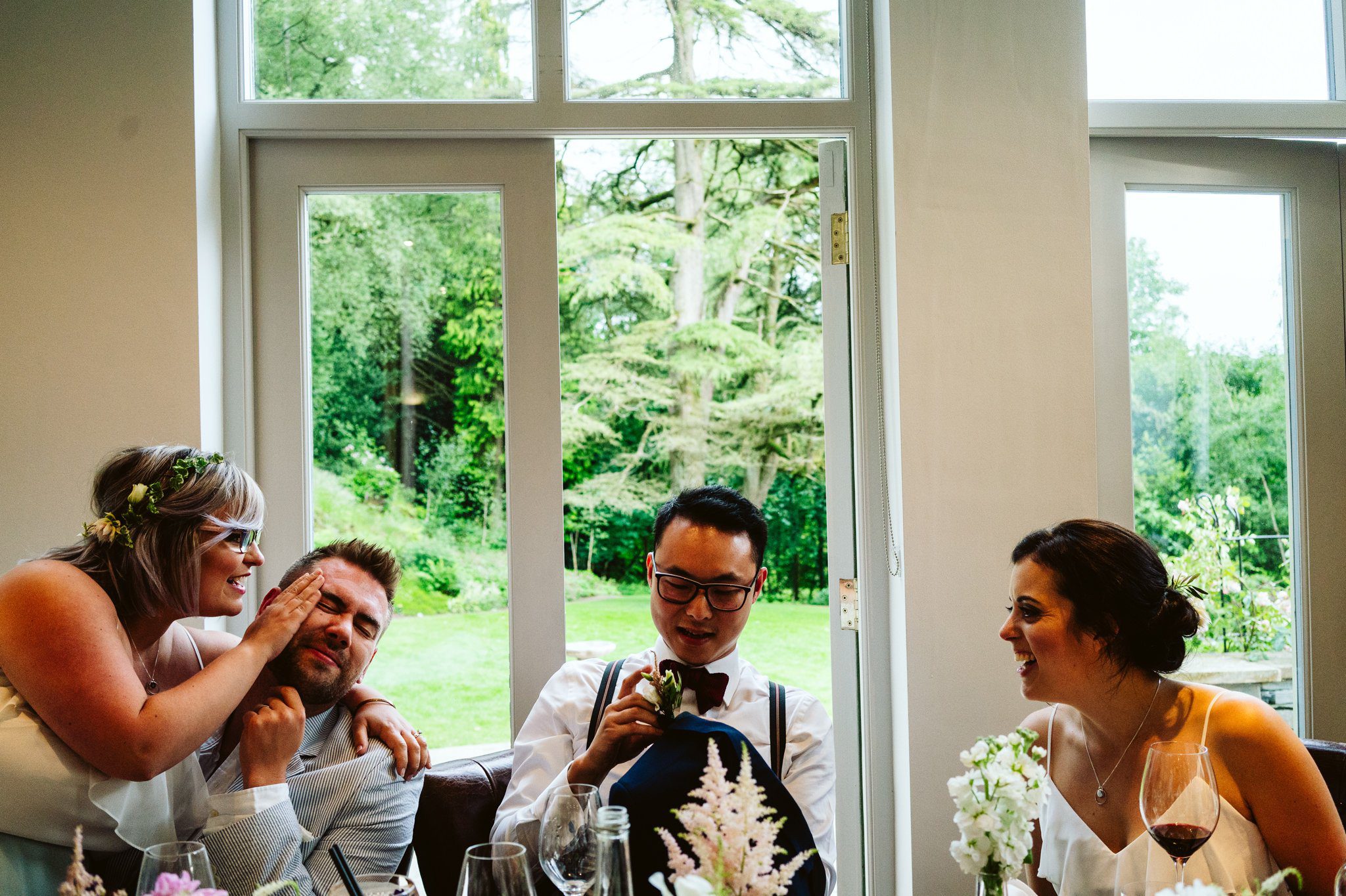Forest Side Wedding reception