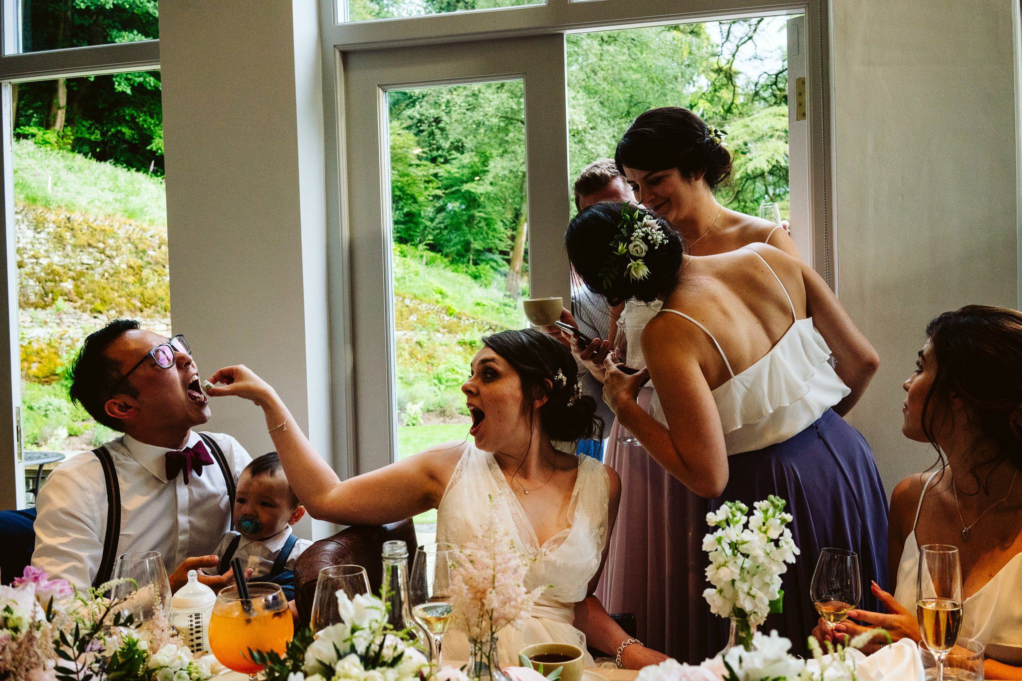 Forest Side Wedding reception