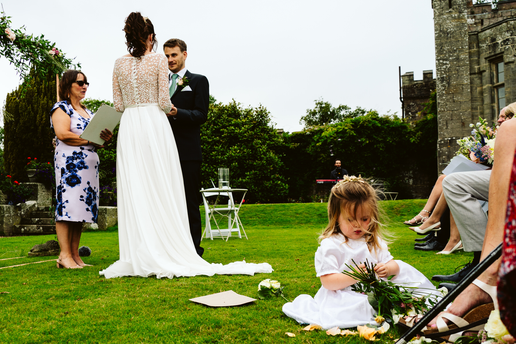 Wadhurst castle outdoor wedding