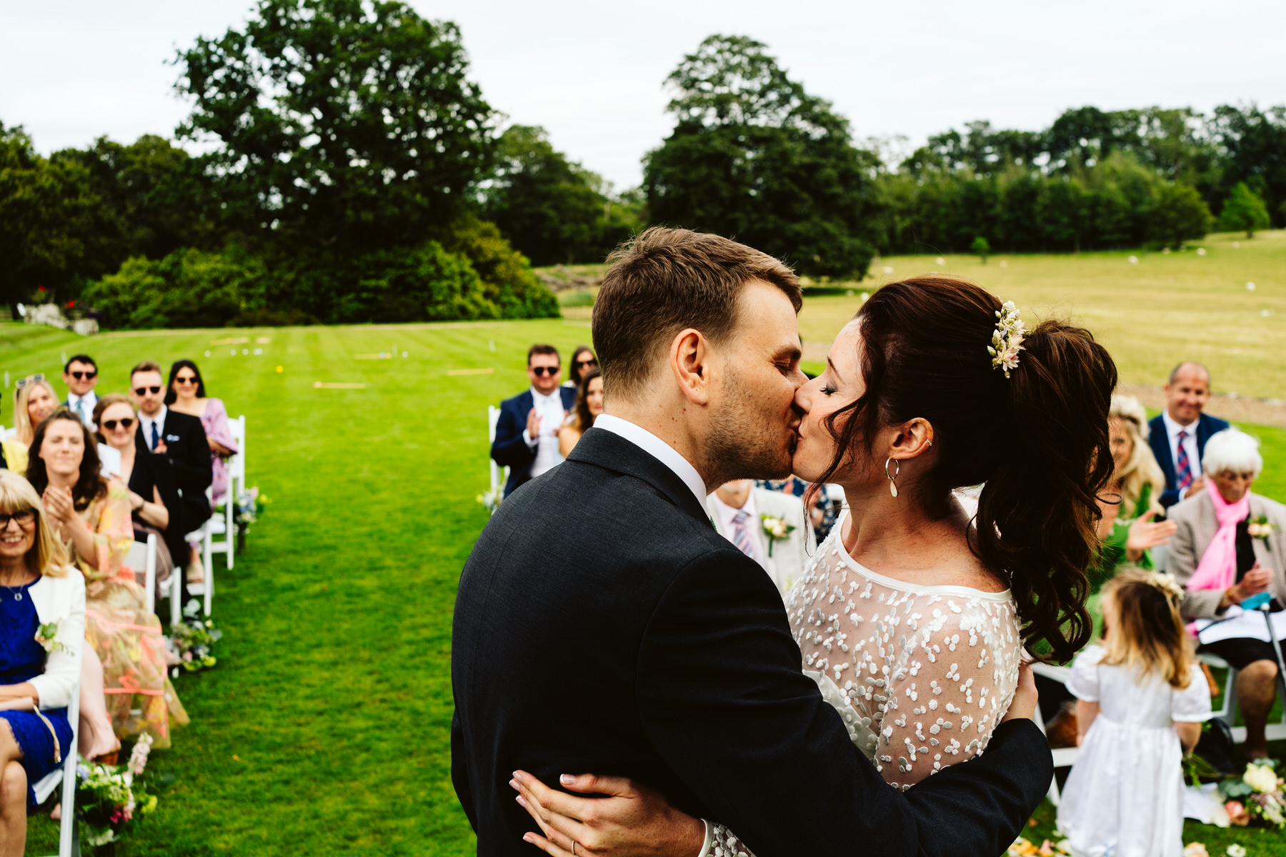 Wadhurst castle outdoor wedding