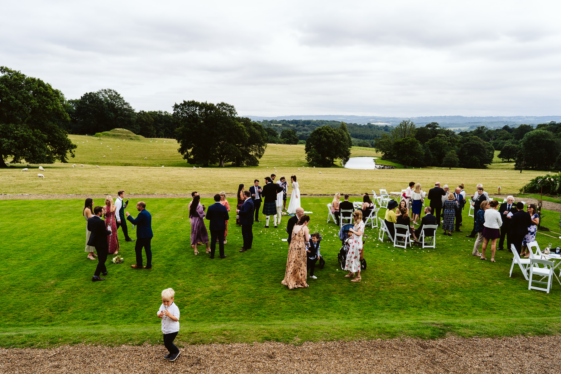 Wadhurst castle outdoor wedding